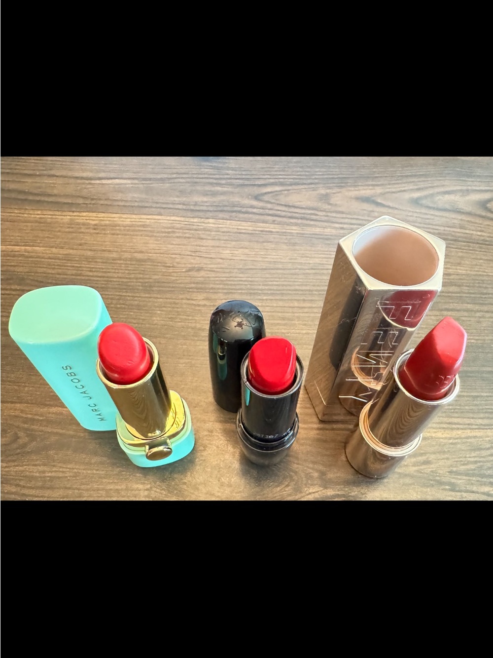 Marc Jacobs, Fenty and Lancôme  Red Lipstick Trio — Vibrant Classic Reds - Picture 6 of 8